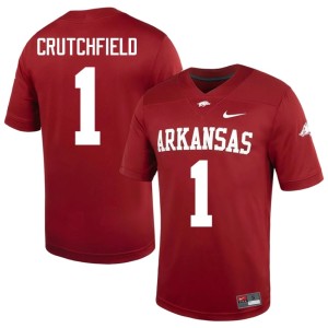 Cardinal University Courtney Crutchfield College Football #1 Mens UARK Hogs Jersey 442457-771