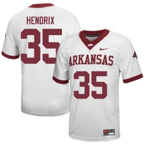White Game Hutson Hendrix Hawgs College Football Mens #35 Jerseys 963913-895