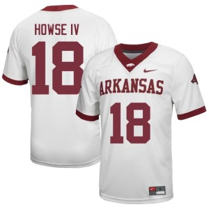 White Razorbacks Men #18 2026 John Howse IV College Football Jerseys 814988-382