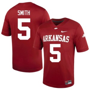 Cardinal 2026-27 #5 Men's Sutton Smith College Football Arkansas Jersey 599724-333