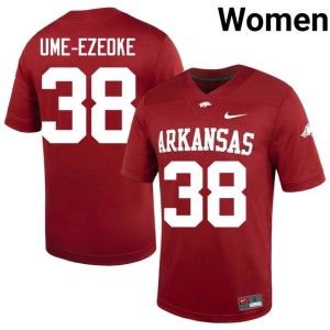 Cardinal #38 U of A Women's College Football Bradley Ume-Ezeoke Limited Jersey 597765-792