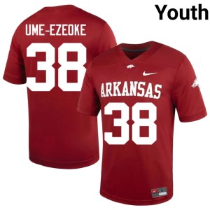 Cardinal College Football Youth Bradley Ume-Ezeoke Hog Nation #38 Player Jerseys 238632-339