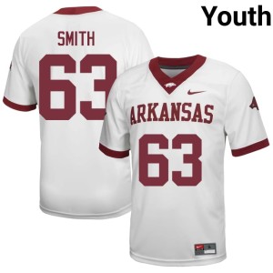White College Football Hugh Smith #63 Youth Razorback Nation University Jersey 962163-461