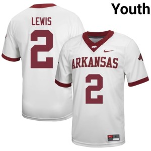 White #2 Youth U of A Replica Shelton Lewis College Football Jersey 614518-551